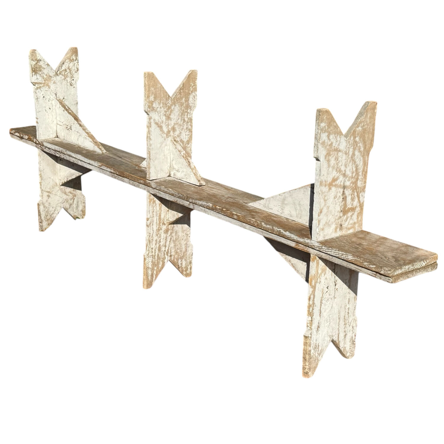 Pair of Bordeaux winemaker benches, France, 50s