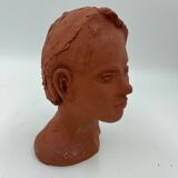 Terracotta child's head