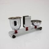 Bauhaus Art Deco Chrome Smoking Set, 1930s