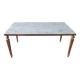 Marble and brass coffee table