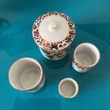 Flowered ceramic pots