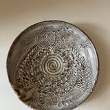 Ceramic bowl and plate with Baudouin owl decoration, 1960