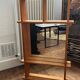 Mirror shelf in blond pine 80s