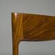 Mid-Century Palisander Dining Chair with Lether, 1950s, Set of 4
