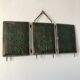 Triptych mirror barber-fir tree 27x58 vintage 1930