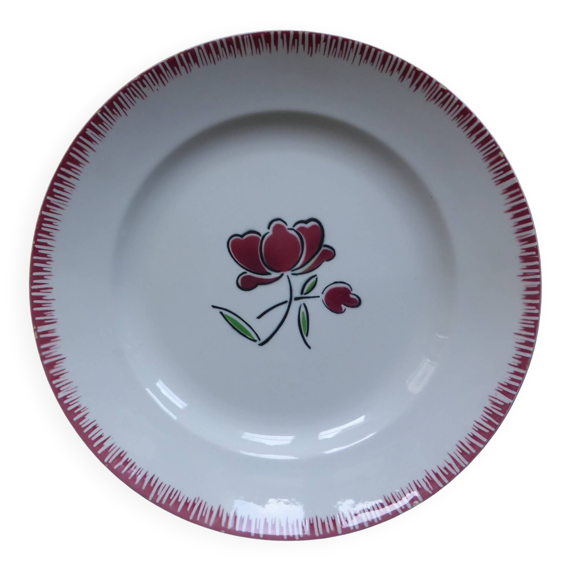 Service plate from the Badonviller factory 200860