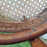 Pair of chairs Thonet n.  14 from 1861-1865, marked with a 1A label and a sun print