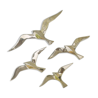 Brass seagulls vintage decoration design