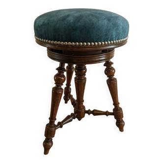Adjustable piano stool Napoleon III