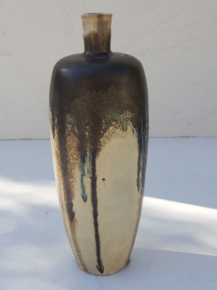 Jean Pointu Art Nouveau sandstone vase
