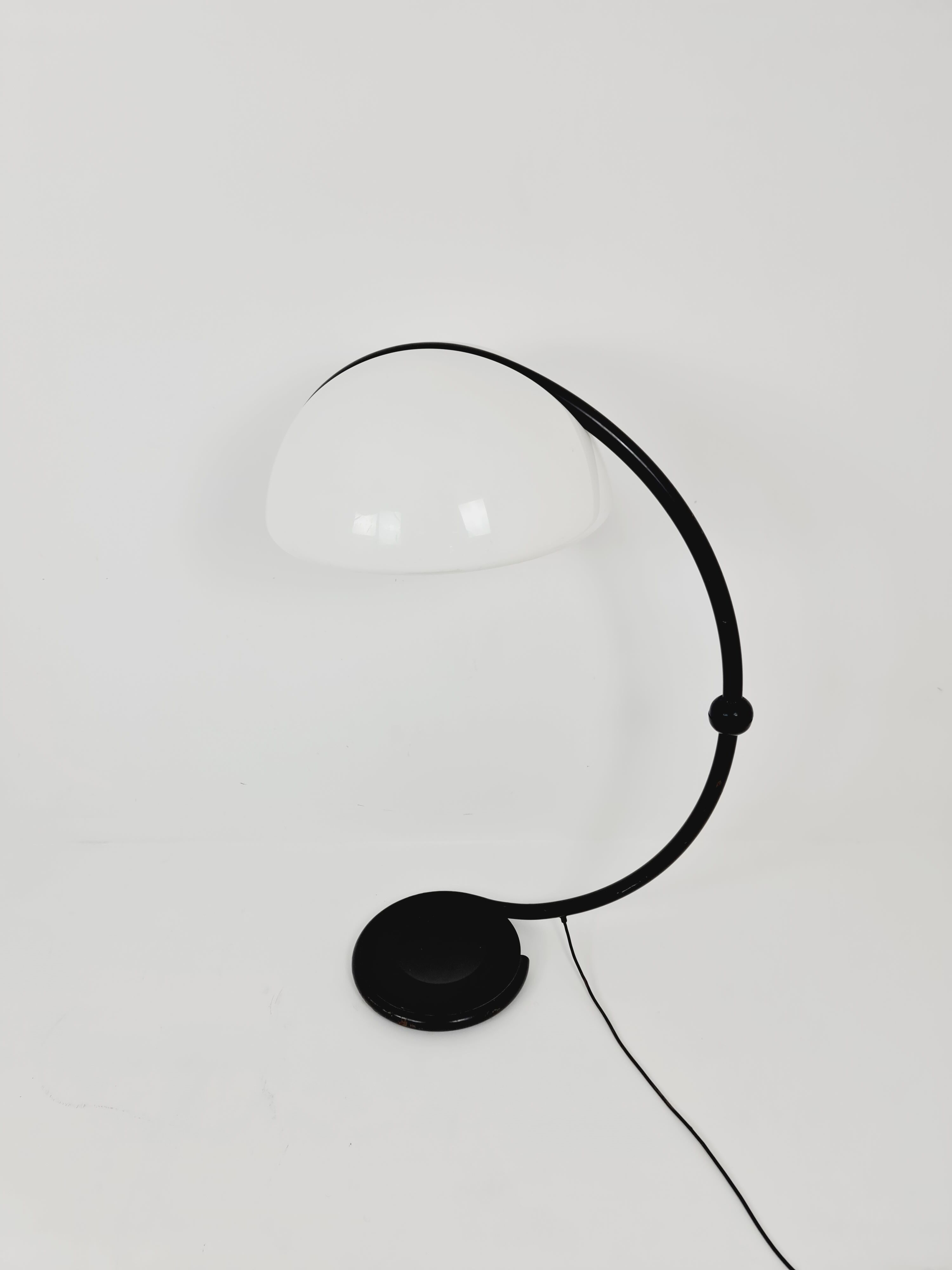 Serpentine floor lamp by Elio Martinelli for martinelli luce, 1970s