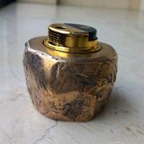 Tabletop bronze brutalist lighter
