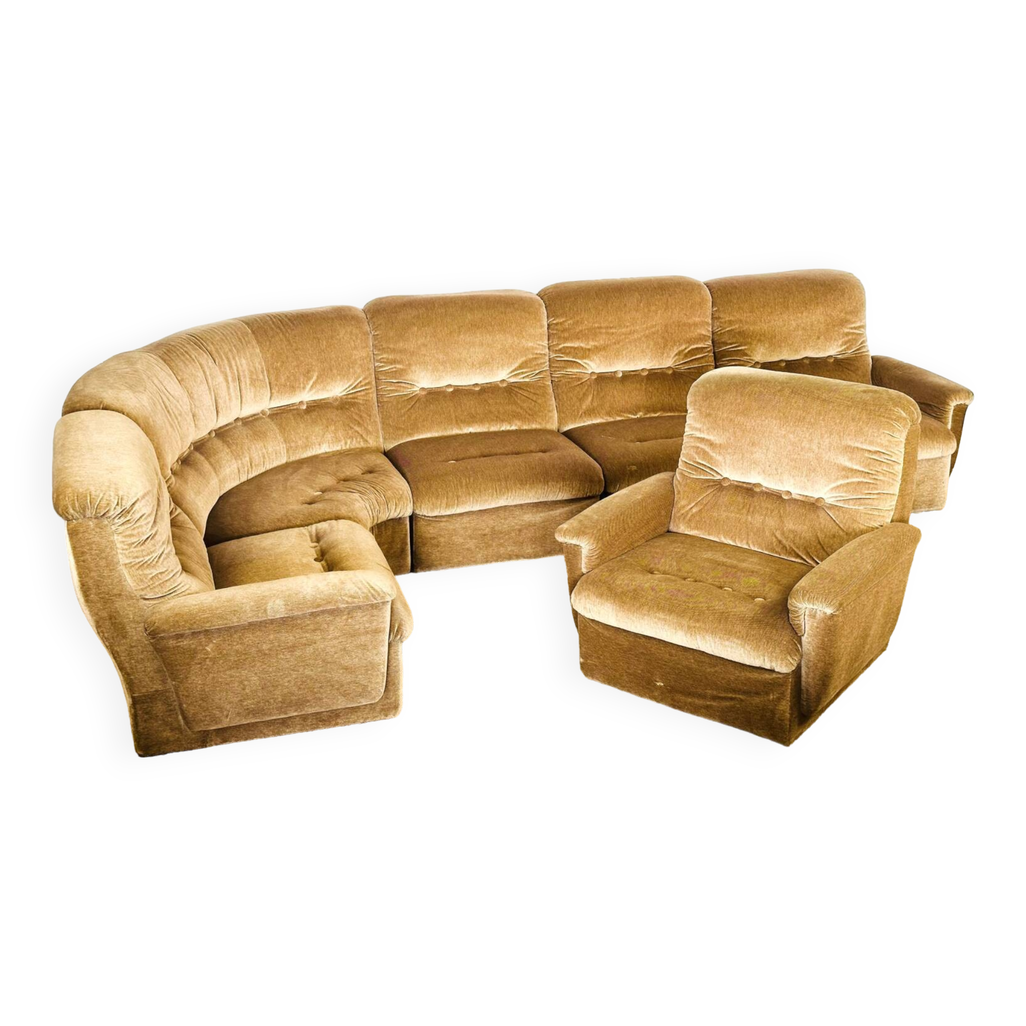 1960s vintage modular canapés