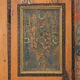 Antique Rustic Farmhouse Folk Art Painted Bridal Cabinet 1822