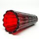 Biedermeier vase, ruby crystal, Bohemia, Czech Republic, 19th century
