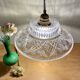 Vintage molded glass lampshade pendant light - tableware collection -