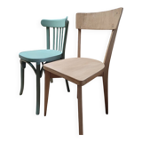 Set of bistro and school chairs