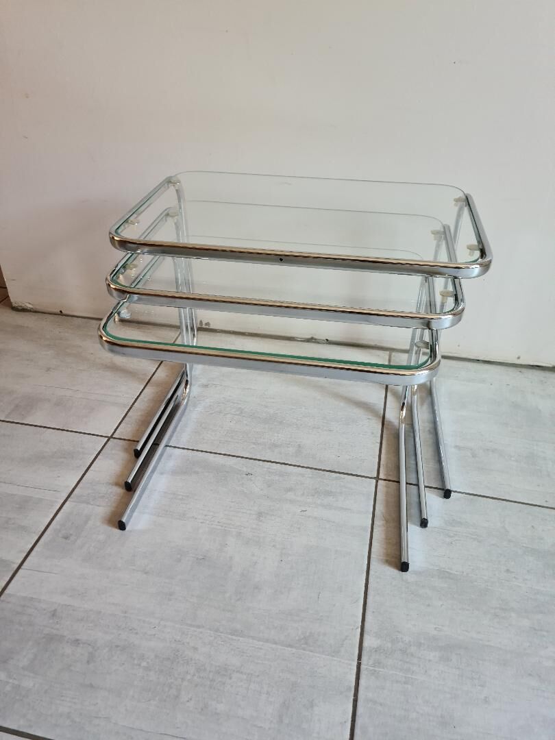 Suite 3 pull-out tables vintage 60s/70s