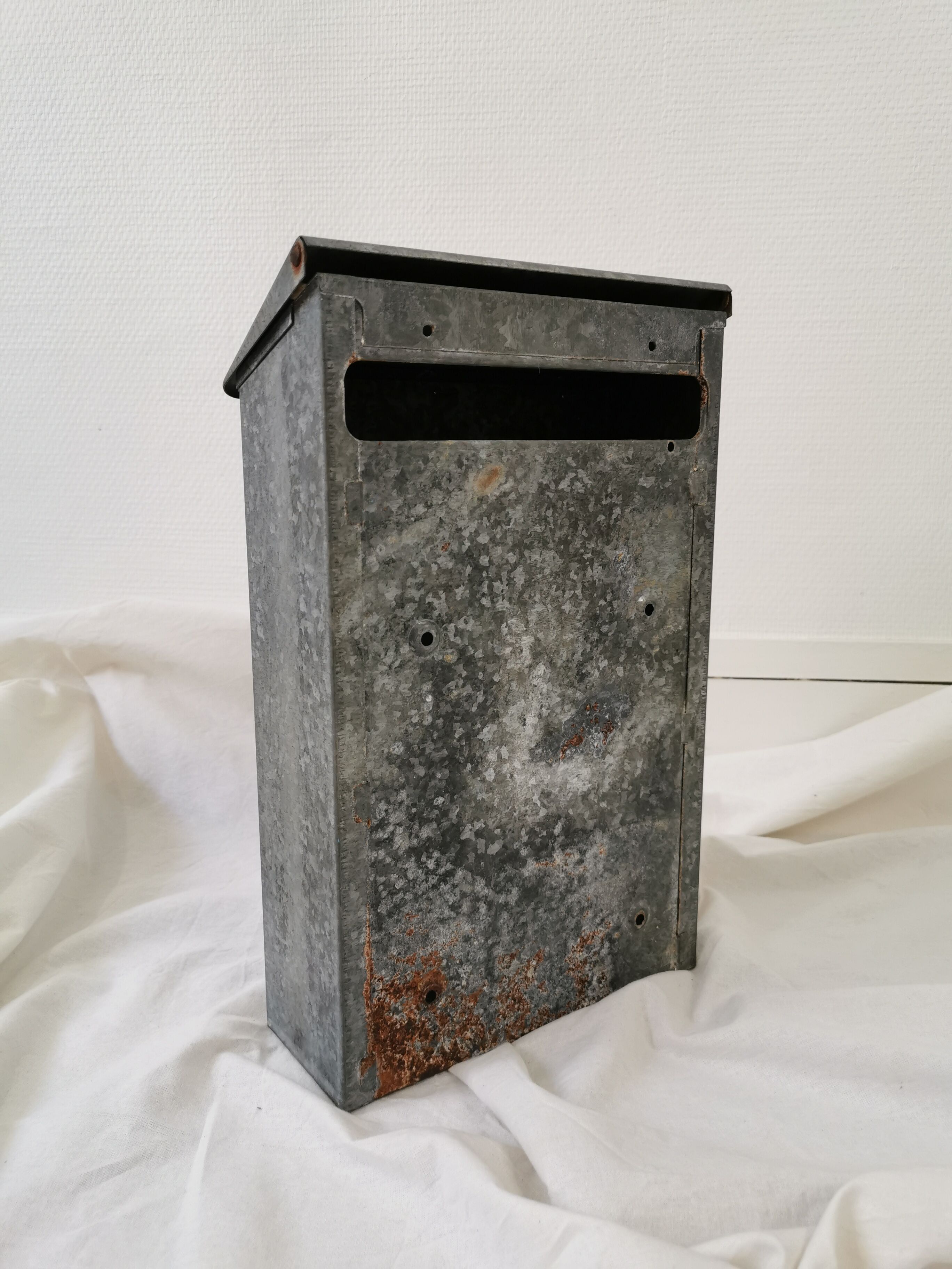Old zinc mailbox