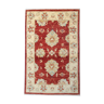 Traditional Red Wool Area Rug Ziegler Carpet- 77x121cm