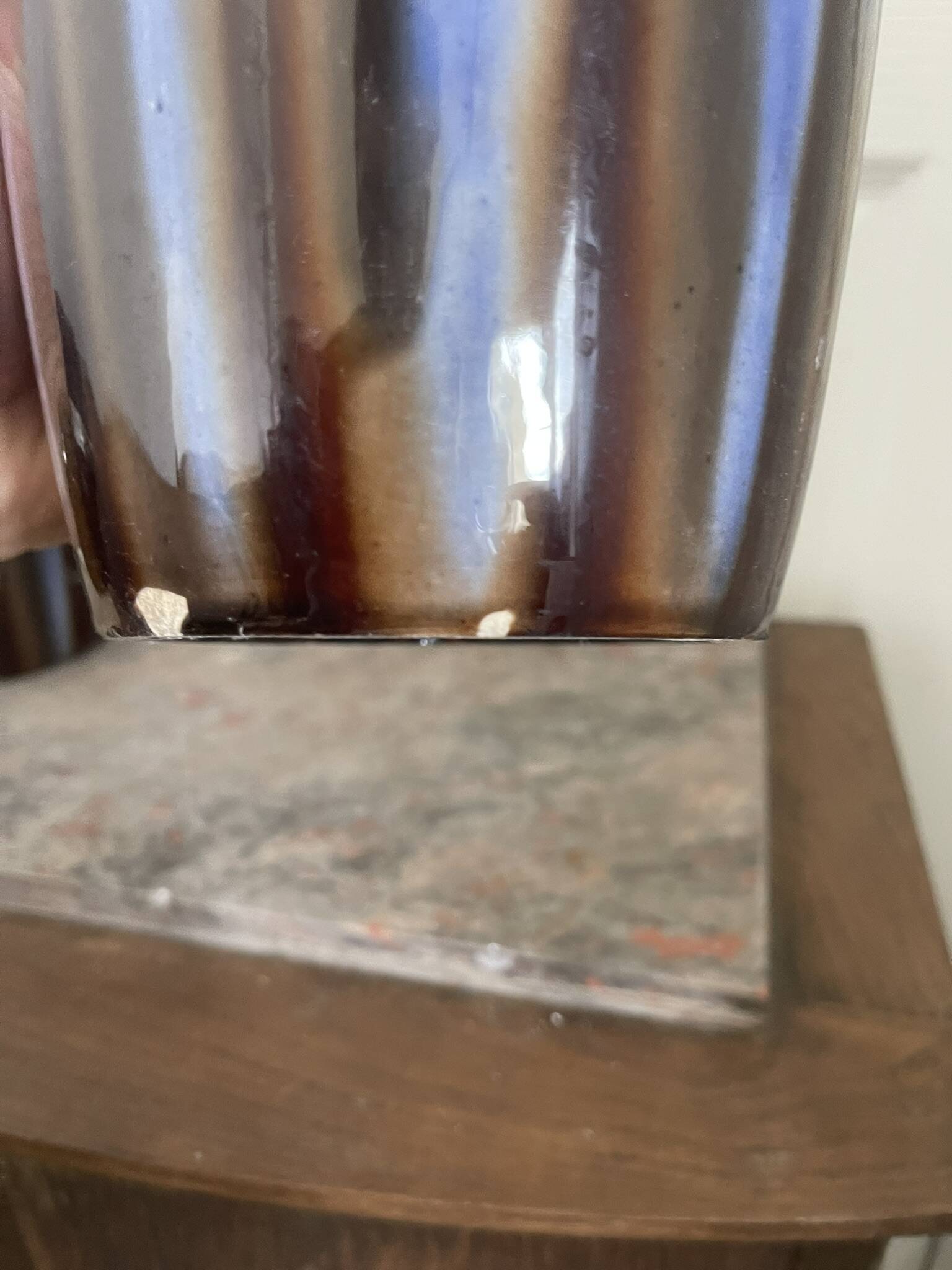 Old pair of glazed ceramic vases art deco amphora vierzon louis gueule