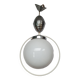 Vintage 1950s opaline globe pendant lamp