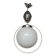 Vintage 1950s opaline globe pendant lamp