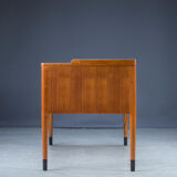 Asymmetrical Mid-Century Teak Desk with Bar, 1960s