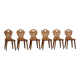 Ensemble de 6 chaises en pin