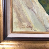 Sainte-Agnès (Alpes-Maritimes). Oil/canvas by Camille LEROY - 1905, 1995 -