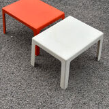 Pair of Space Age fiberglass coffee tables, Circa 1970