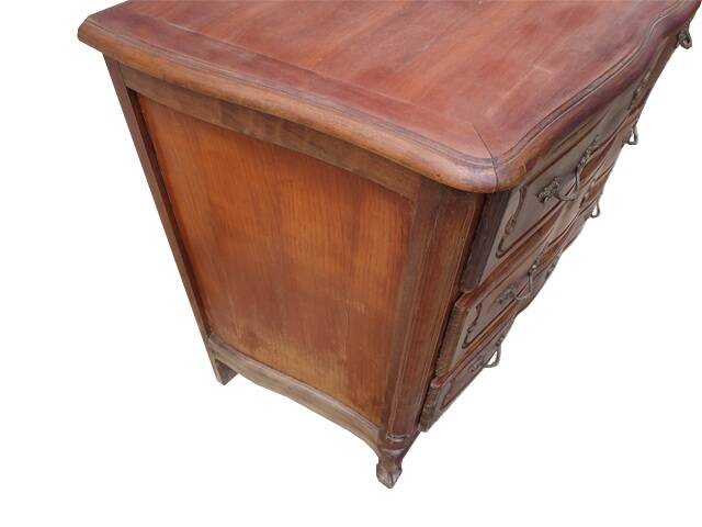 Commode arbalète de style louis XV bois massif