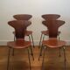 Ensemble de 4 chaises Mosquito par Arne Jacobsen pour Fritz Hansen