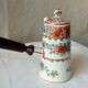 Chocolatiere en porcelaine de mehun