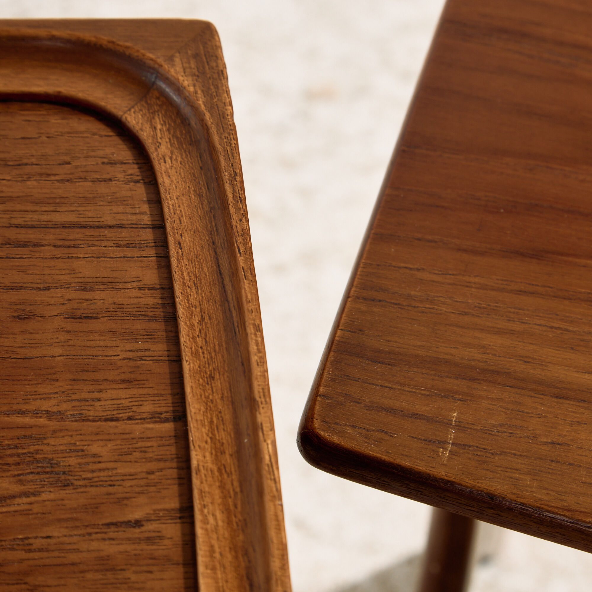 Tables gigognes en teck par Johannes Andersen pour CFC Silkeborg, ensemble de 3