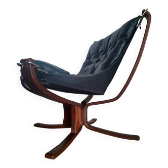 Fauteuil vintage Falcon par Sigurd Ressell pour Vatne Møbler, meuble ancien design norvégien