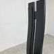 Set of 6 black wooden high back dining chairs - 1980s