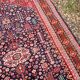 Ancient Senneh Persian rug 195x135cm handmade Herati wool Orient