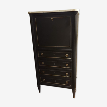 Secretary bar 4 drawers, Louis XVI style, XX