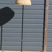 Lampadaire moderniste métal bois