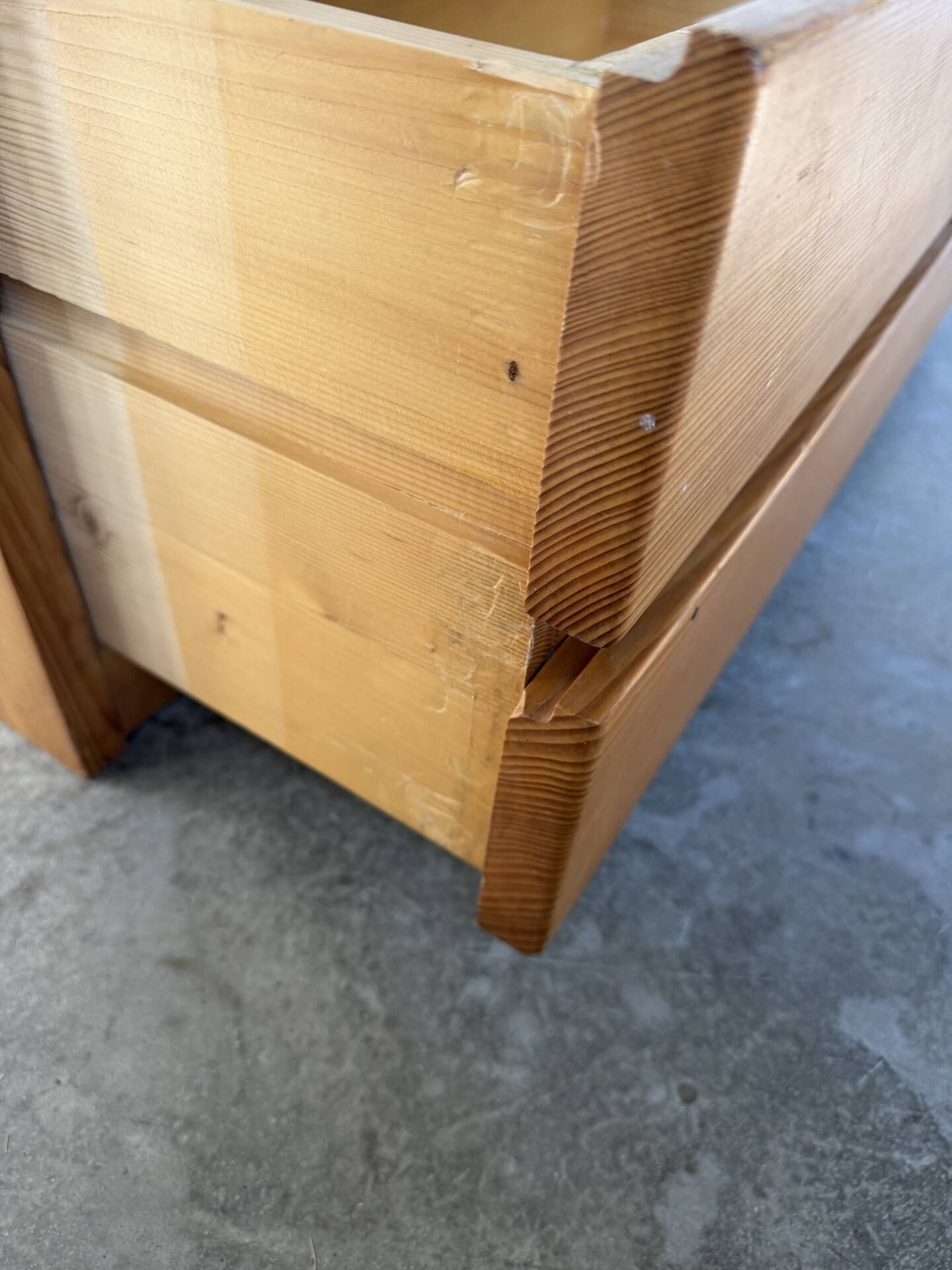 Bedside cabinet pine Maison Regain
