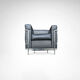 LC2 armchair by Le Corbusier et al. for Cassina 1990s