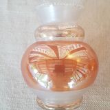 Pair of iridescent copper glass vases 1930