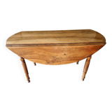 Shuttered table - Louis Philippe period, circa 1840 - In molded walnut