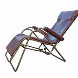Chaise longue transat vintage lama années 60