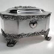 Sugar bowl from Norblin Warsaw, Poland, 19th century