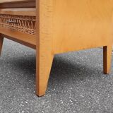 Vintage rattan chiffon