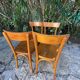 Lot de quatre chaises bistrot