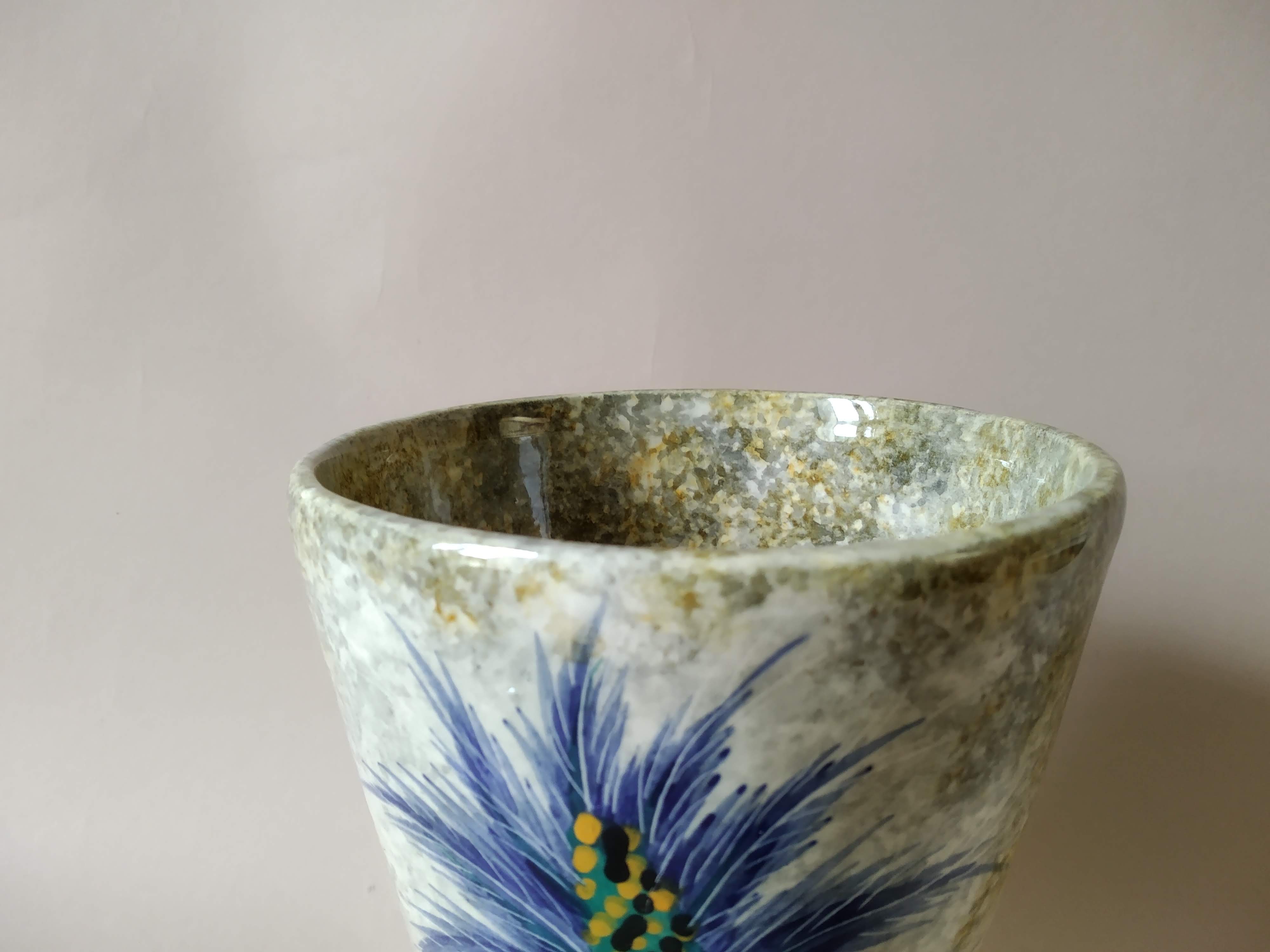 Thistle vase J Yyell Vallauris