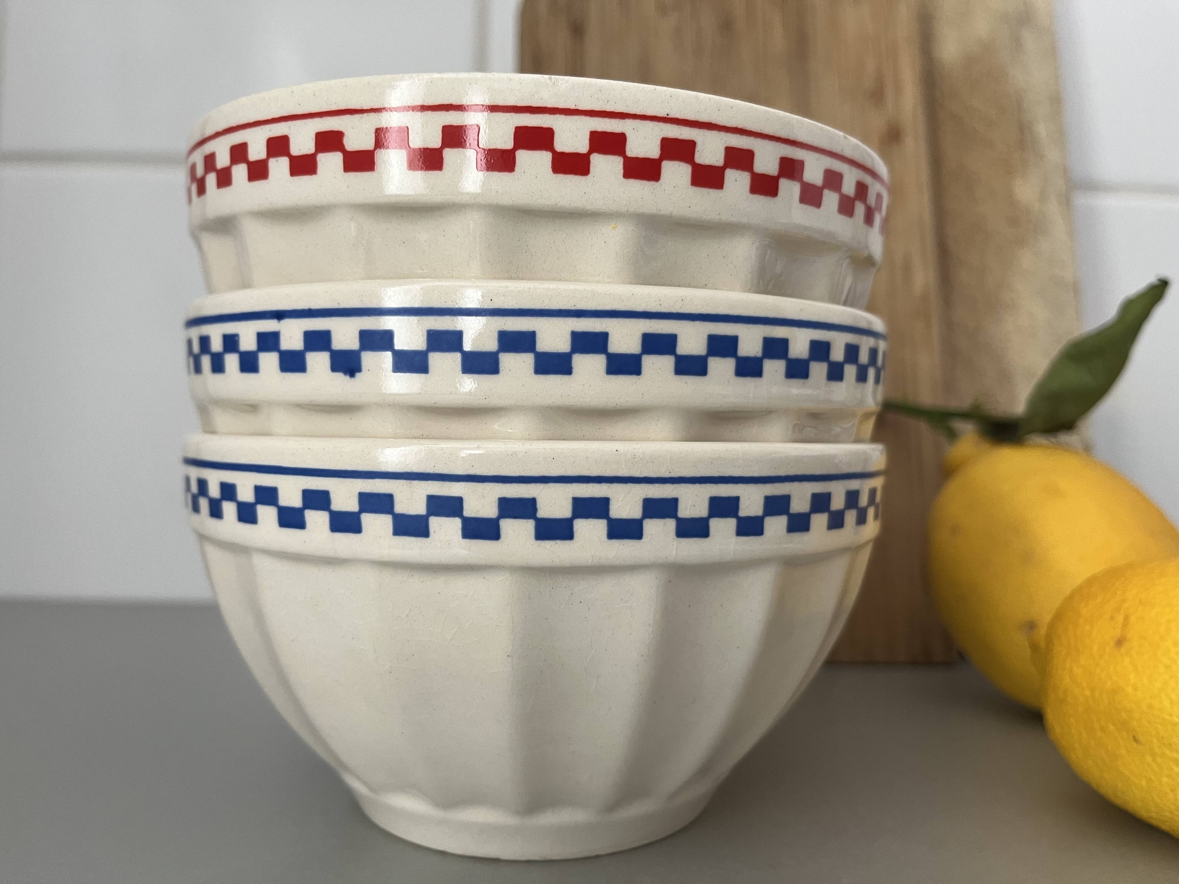 Old faceted bowls